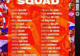 荷兰欧洲杯30人名单：范迪克领衔后防天团 利物浦中轴打底